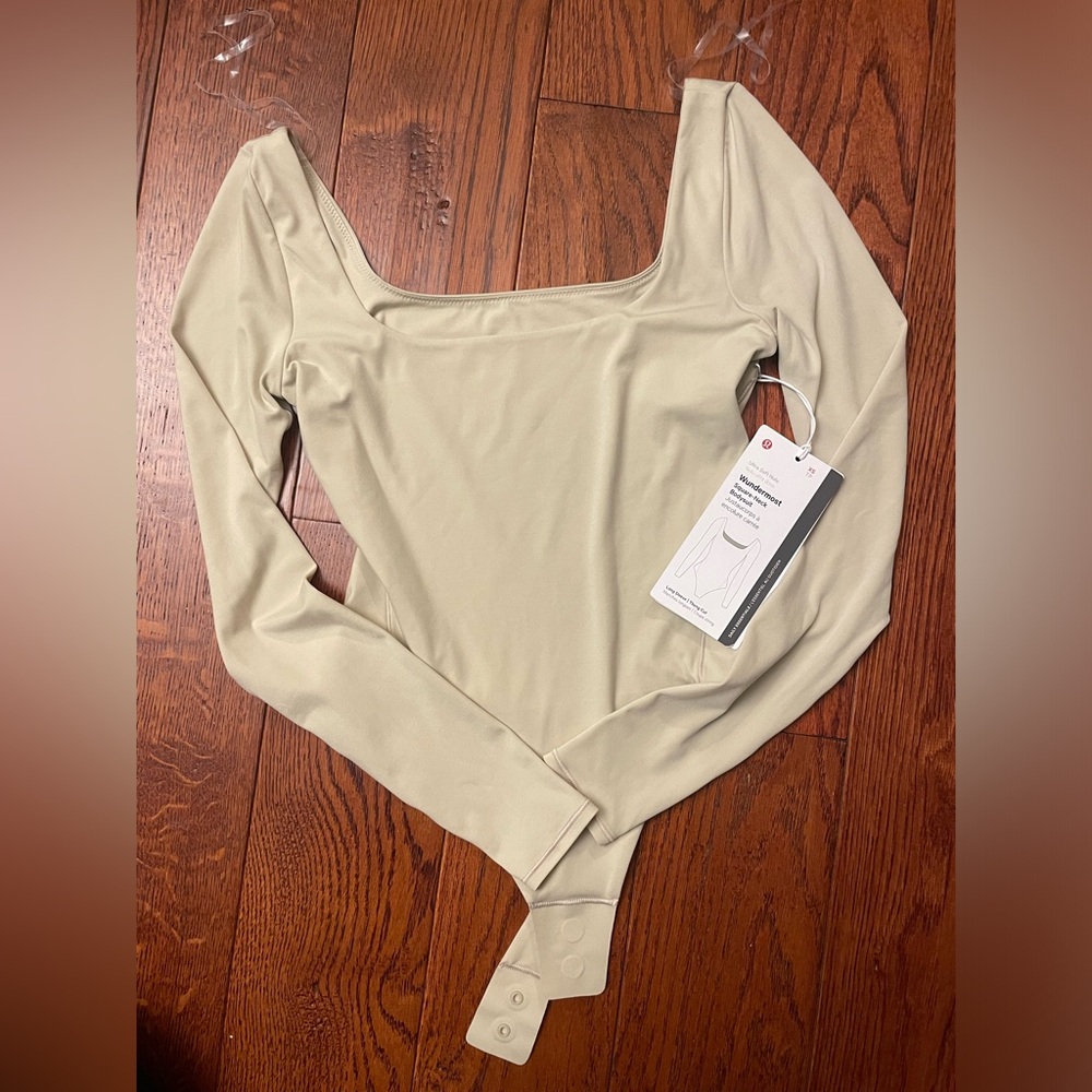 Lululemon Nulu Square Neck Long Sleeve Bodysuit